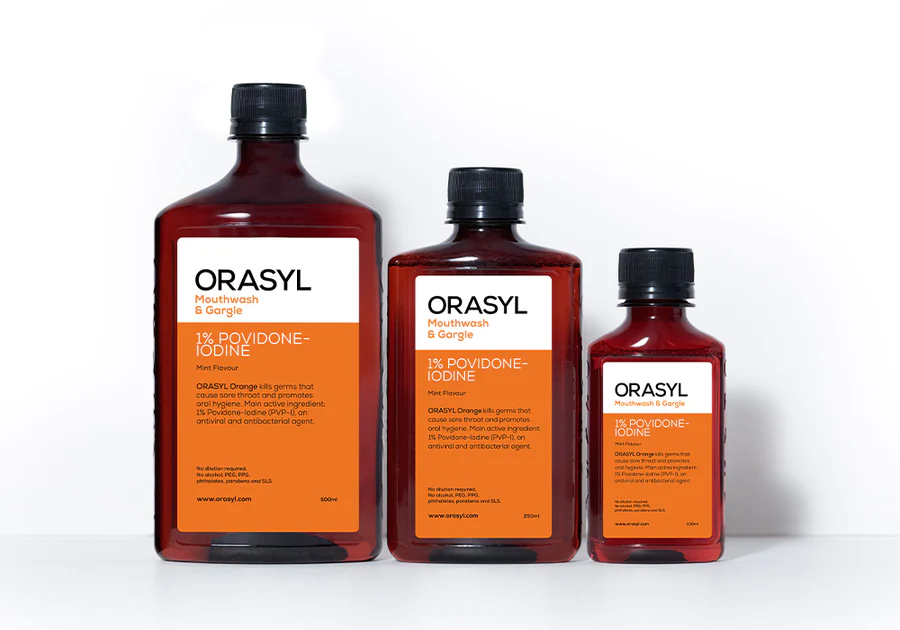 ORASYL Orange mouthwash product range